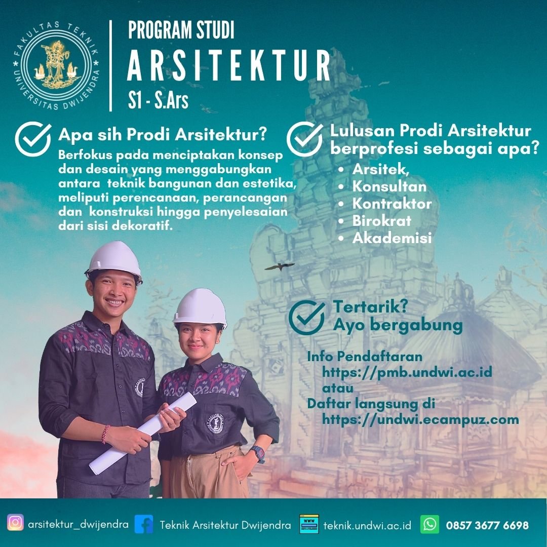 Flyer Prodi Arsitektur 2021 new